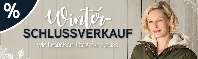 Winterschlussverkauf: Hochwertige Winterbekleidung unserer Outdoor-Spezialisten stark reduziert! Wir räumen auf: Winterschlussverkauf