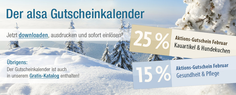 Der alsa Gutschein-Kalender