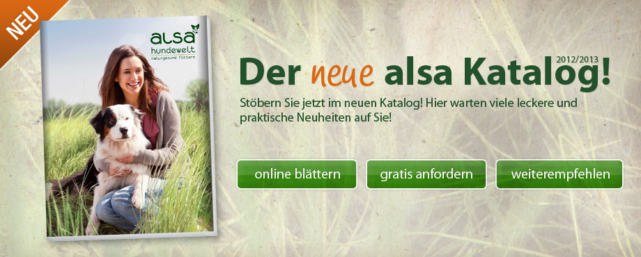 Der alsa-hundewelt Katalog!