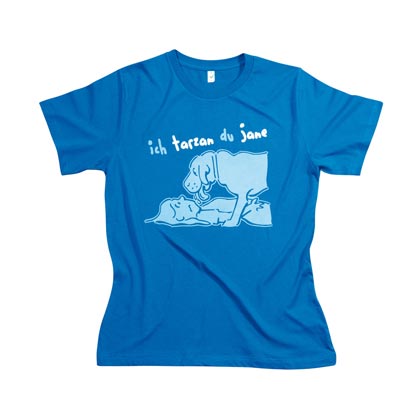 Cartoon-T-Shirt "ich tarzan, du jane&rdquo;