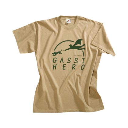 Cartoon-T-Shirt "Gassi-Hero"