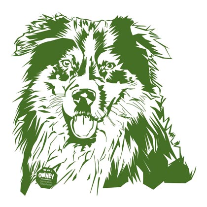OWNEY T-Shirt "My Favourite" Australian Shepherd