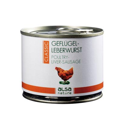 ALSA-Natur Gefl&uuml;gelleberwurst