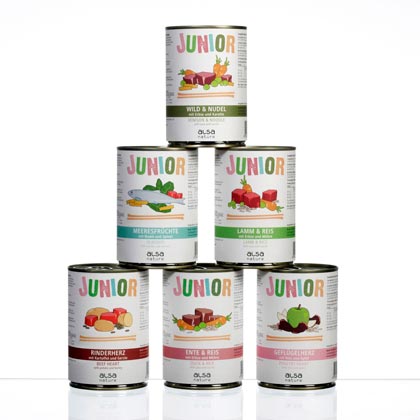 ALSA-Natur Junior Dosen-Men&uuml;-Mix 400 g Dosen