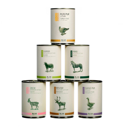 alsa-nature Single-Protein Dosen-Men&uuml;-Mix 400 g Dosen
