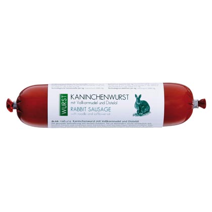 ALSA-Natur Kaninchenwurst mit Vollkornnudeln