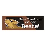 Autoaufkleber "Mein Chauffeur ist der Beste!"