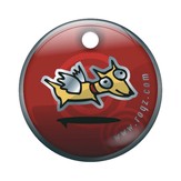 rogz Adress-Plakette "Retro Rex"