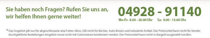 Das alsa Futter-Abo