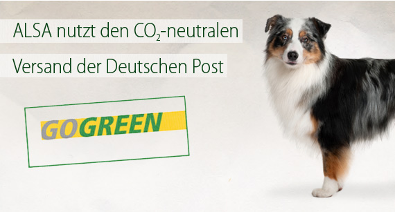ALSA-Hundewelt nutzt den CO<sub>2</sub>-neutralen Versand der Deutschen Post
