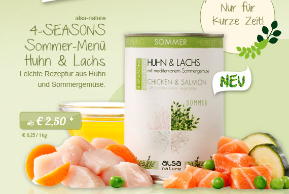 alsa-nature 4-SEASONS Sommer-Menü Huhn & Lachs