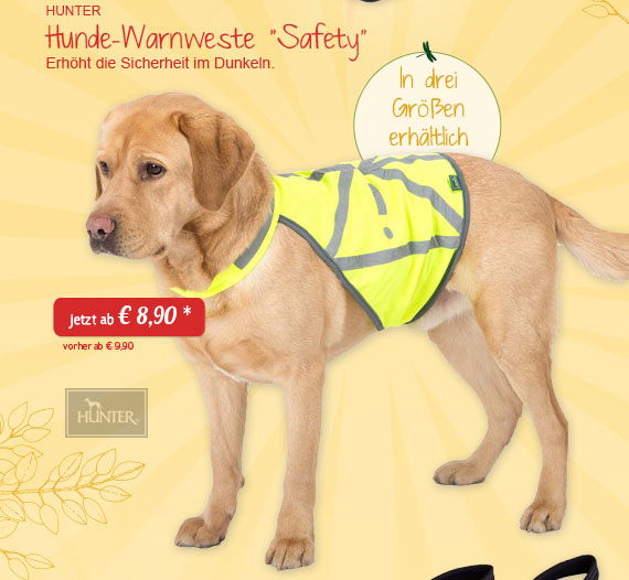 HUNTER Hunde-Warnweste "Safety"