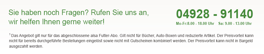 Das alsa Futter-Abo