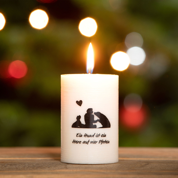alsa-brand Weihnachts-Kerze "Hundeliebe"