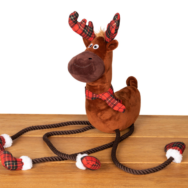 Hunde-Plüschspielzeug "Leggy Reindeer"