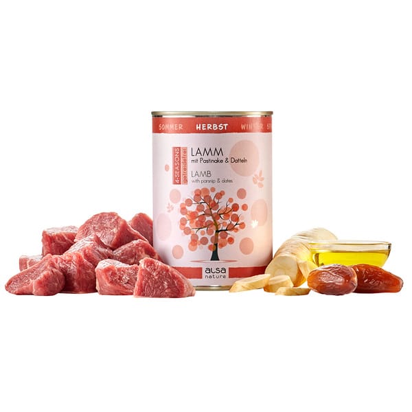alsa-nature 4-SEASONS Sommer-Menü Huhn mit Kohlrabi und Papaya