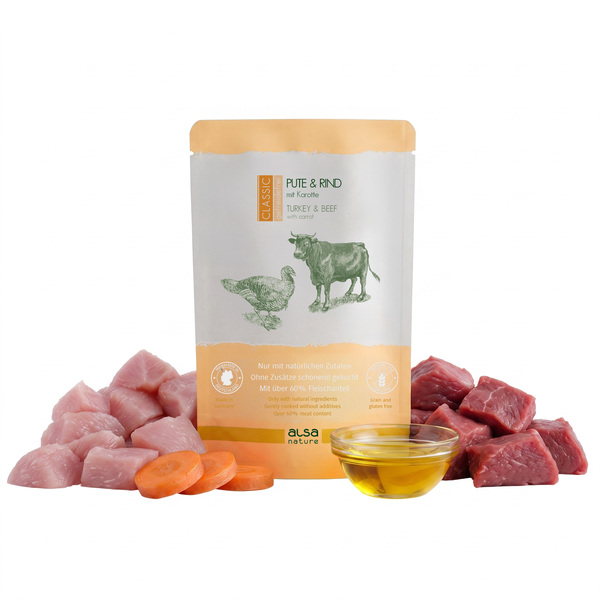 alsa-nature CLASSIC Pute & Rind mit Karotten