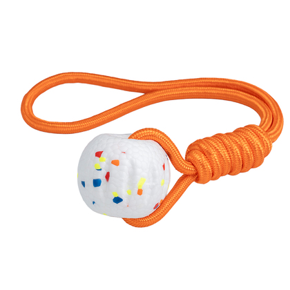 TRIXIE Hundespielzeug "Light & Strong Ball mit Tau"