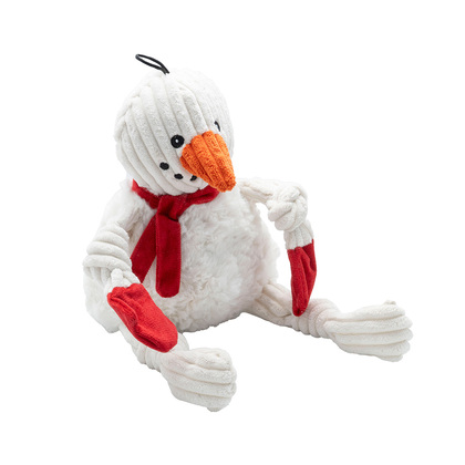HuggleHounds® Hunde-Plüschspielzeug "HuggleFleece® Knotties™ Sam Snowman"