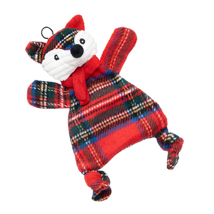 HuggleHounds® Hunde-Plüschspielzeug "HuggleFlatties® Jolly Jax Fox"
