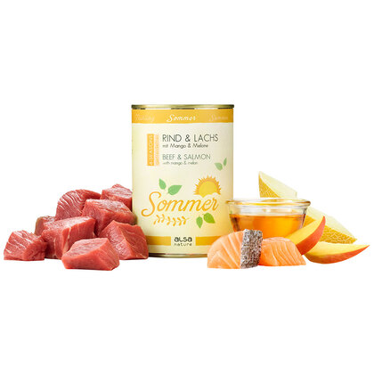 alsa-nature 4-SEASONS Zomermenu Rund & Zalm met mango en meloen