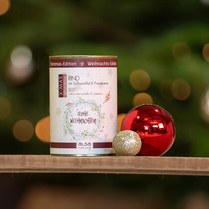 alsa-nature XMAS Rind mit Süßkartoffel und Preiselbeere