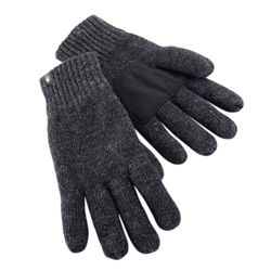 Pinewood® Handschuhe Wool Knitted dark anthracite, Gr. XS/S