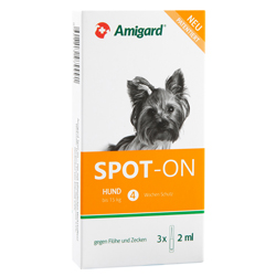 Amigard® Spot-On Anti-Parasit Hund, 3 x 2 ml