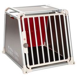 4pets® Hunde-Transportbox Ecoline silber, Gr. Four Gr. S, Maße: ca. 66 x 81,5 x 73,5 cm