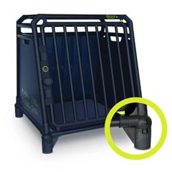 4Pets® Schwarz Transportboxen-Erhöhung Boxlifter Höhe: Ca. 7 Cm