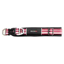 WOLTERS Hundehalsband Active Pro rot/silber, Breite: ca. 4 cm, Länge: ca. 45 - 52 cm