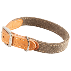 Cloud7® Hundehalsband Tivoli greige, Gr. XS, Breite: ca. 2 cm, Halsumfang: ca. 23 - 29 cm