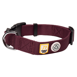 WOOLLY WOLF Hundehalsband Adventure juicy plum, Gr. 25-35, Breite: ca. 2 cm, Länge: ca. 25 - 35 cm