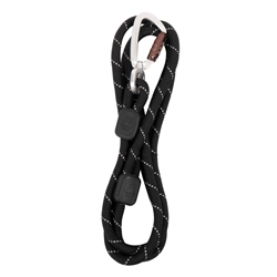 WOOLLY WOLF Handleine Rope Leash raven black, Breite: ca. 1 cm, Länge: ca. 180 cm