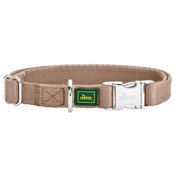 HUNTER Hundehalsband Inari beige, Gr. M, Breite: ca. 1,5 cm, Länge: ca. 30 - 45 cm