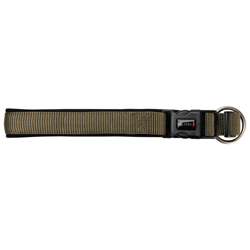 WOLTERS Hundehalsband Professional Comfort olive/schwarz, Gr. 0, Breite: ca. 1,5 cm, Halsumfang: ca. 25 - 28 cm