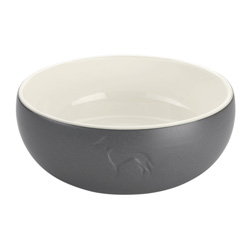 HUNTER Keramik-Hundenapf Lund grau, Durchmesser:  ca. 13,5 cm