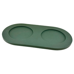 pino Napfunterlage Serving Tray Sand duck green solid, Gr. S/M, Maße: ca. 41,5 x 22 cm