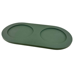 pino Napfunterlage Serving Tray Sand duck green solid, Gr. L, Maße: ca. 48,5 x 22,5 cm