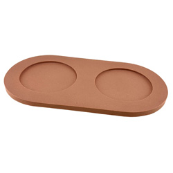 pino Napfunterlage Serving Tray Sand foxy terra solid, Gr. S/M, Maße: ca. 41,5 x 22 cm