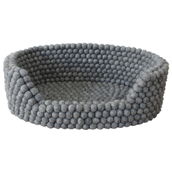 WOOLDOT Hundebett Pet Basket steel grey, Gr. S, Maße: ca. 40 x 25 cm