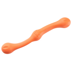 West Paw Wurfspielzeug Zwig orange, Länge: ca. 35 cm, Durchmesser:  ca. 5 cm