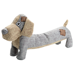 Hunde-Plüschspielzeug Country Dog Lucky braun, Maße: ca. 35 x 18 cm