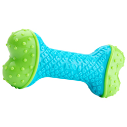 KONG Wurfspielzeug Core Strength Bone grün, Länge: ca. 18 cm
