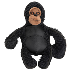 HUNTER Hunde-Plüschspielzeug Tough Kamerun Gorilla schwarz, Breite: ca. 20 cm, Höhe: ca. 28 cm