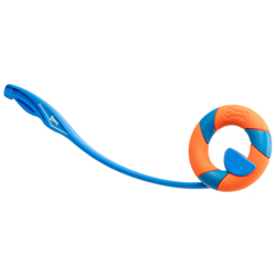Chuckit! Frisbee-Wurfstab Chaser Launcher blau-orange, Durchmesser:  ca. 12 cm
