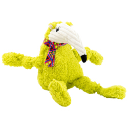 HuggleHounds® Hunde-Plüschspielzeug Ameisenbär Knottie grün, Maße: ca. 36 x 18 x 14 cm