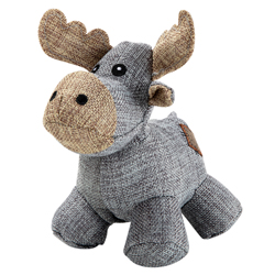 Hunde-Plüschspielzeug Country Dog Moose braun-grau, Maße: ca. 21 x 21 cm