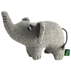 HUNTER Hunde-Plüschspielzeug Eiby Elefant grau, Länge: ca. 22 cm