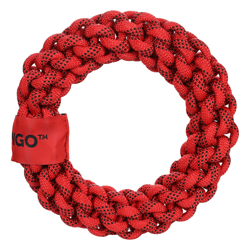 Hundespielzeug Vokas Tau-Ring rot/schwarz, Gr. S, Durchmesser:  ca. 20 cm